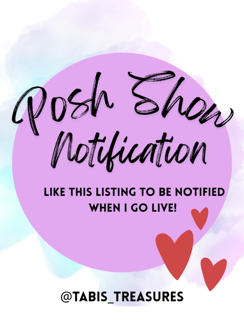 Like this Listing to be Notified When I Go Live!